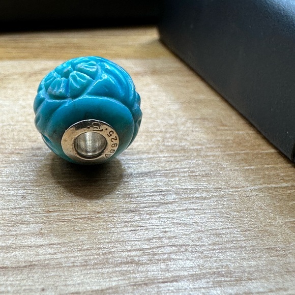 Thomas Sabo Textile turquoise Karma bead AUTHENTIC (New) - Picture 7 of 8